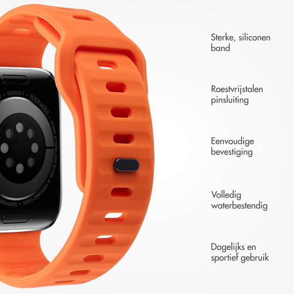 imoshion Active Sport siliconenbandje Apple Watch Series 1 t/m 9 / SE (38/40/41 mm) | Series 10 (42 mm) - Oranje