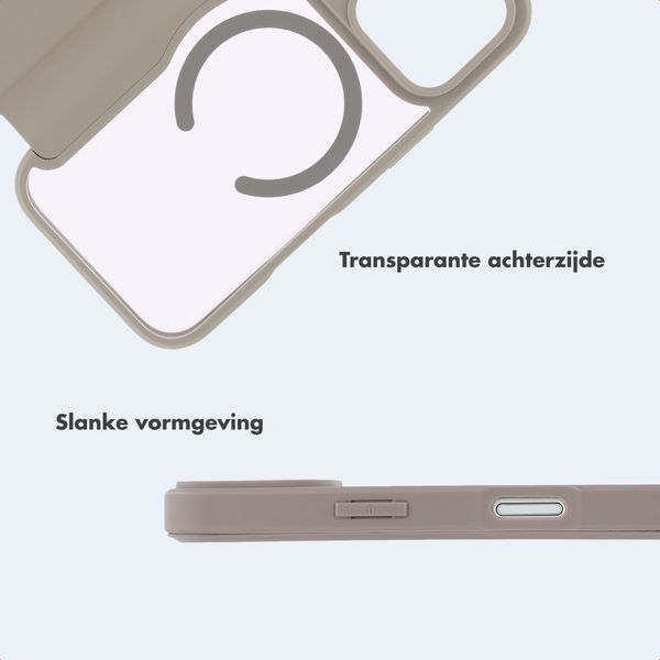 imoshion Transparante Bookcase met MagSafe Apple iPhone 17 Pro - Beige