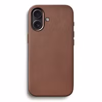 Woodcessories Bio Leather Case MagSafe Apple iPhone 16 - Leather Brown