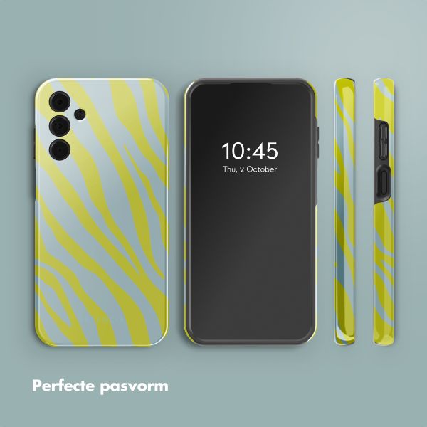 Selencia Vivid Backcover Samsung Galaxy A15 (5G) - Zebra Winter Sky Titanium Yellow