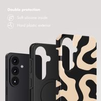 Selencia Vivid Back Cover Samsung Galaxy S26 - Art Wave Black