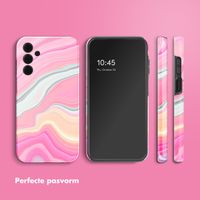 Selencia Vivid Tough Backcover Samsung Galaxy A15 - Pastel Lipstick Marble