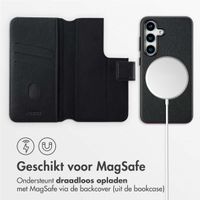 Accezz Leather Bookcase 2-in-1 met MagSafe Samsung Galaxy S25 - Onyx Black