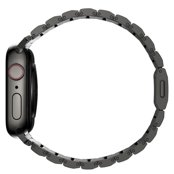 Nomad Magnetische stalen schakelband Apple Watch Series 1 t/m 11 / SE / Ultra (44/45/46/49 mm) - Graphite