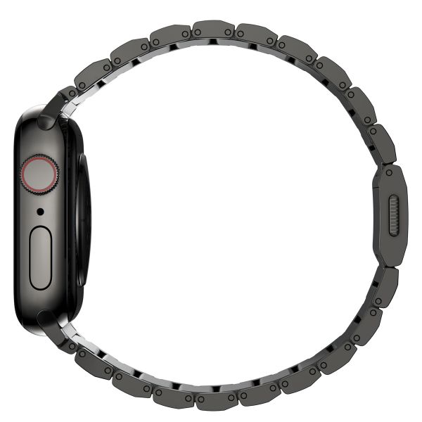 Nomad Magnetische stalen schakelband Apple Watch Series 1 t/m 10 / SE / Ultra (2) (44/45/46/49 mm) - Grafiet