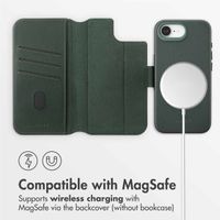 Accezz 2-in-1 Leather Bookcase with MagSafe Apple iPhone 17e / 16e - Cedar Green