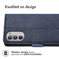 imoshion Luxe Bookcase Motorola Moto G53 - Donkerblauw