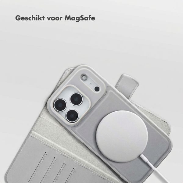 Selencia Olyn Uitneembare Bookcase met MagSafe Apple iPhone 17 Pro - Grijs
