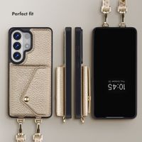 Selencia Sera Phone Case with Cord and Envelope Card Holder Samsung Galaxy S26 Ultra - Champagne