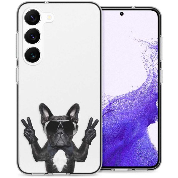 imoshion Design hoesje Samsung Galaxy S23 - Bulldog - Zwart