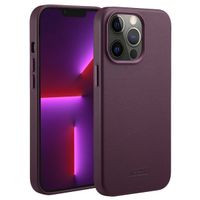 Accezz MagSafe Leather Backcover Apple iPhone 13 Pro - Heath Purple