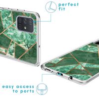 imoshion Design hoesje Samsung Galaxy A71 - Grafisch Koper / Groen