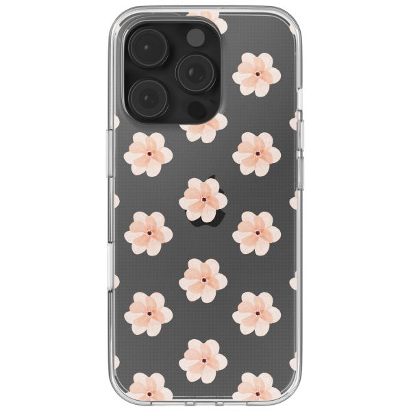 imoshion Design hoesje Apple iPhone 16 Pro - Floral Peach