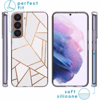 imoshion Design hoesje Samsung Galaxy S22 - White Graphic