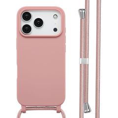 imoshion Siliconen hoesje met koord Apple iPhone 17 Pro - Sand Pink