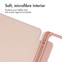 imoshion Trifold Hard Case Book Cover Apple iPad Air 11 inch (2026) M4 / (2025) M3 / (2024) M2 / Air 5 (2022) / Air 4 (2020) - Pink