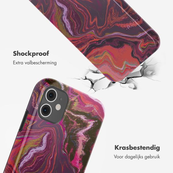 Selencia Vivid Tough Backcover iPhone 11 - Marble Purple