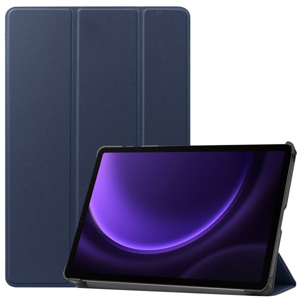 imoshion Trifold Bookcase Samsung Tab S9 FE 10.9 inch / Tab S9 11.0 inch - Donkerblauw