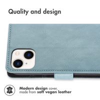 imoshion Luxury Bookcase Apple iPhone 15 - Light Blue