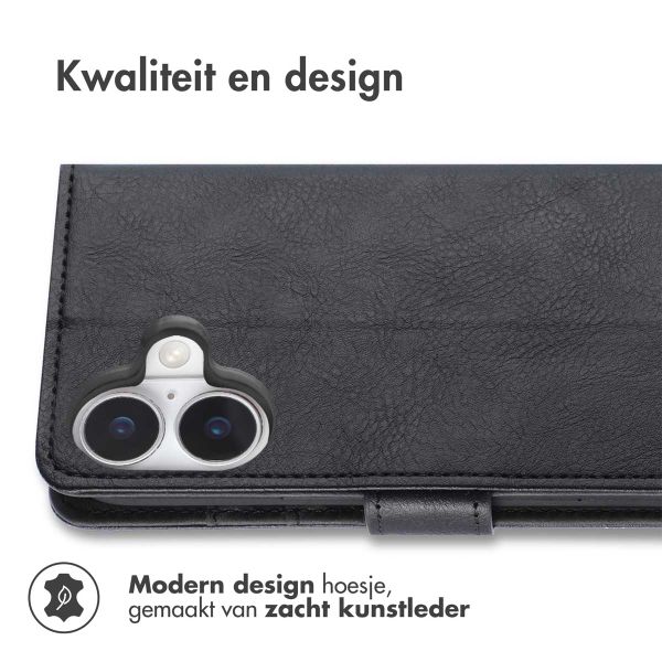 imoshion Luxe Bookcase Apple iPhone 17 - Zwart