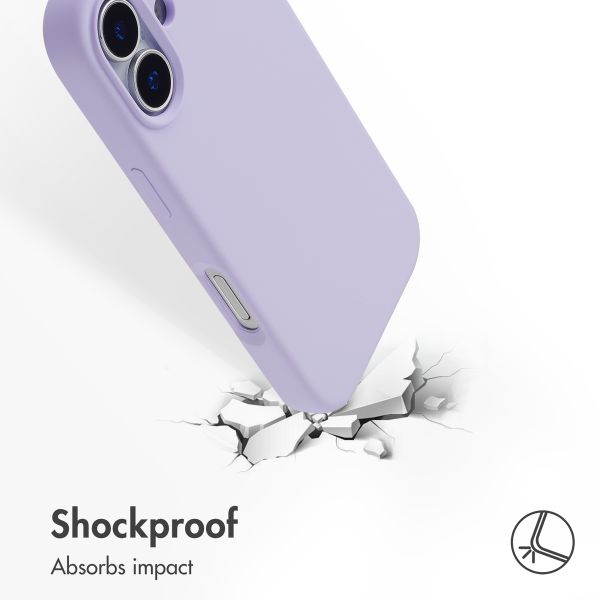 Accezz Liquid Silicone Back Cover with MagSafe Apple iPhone 17 - Purple