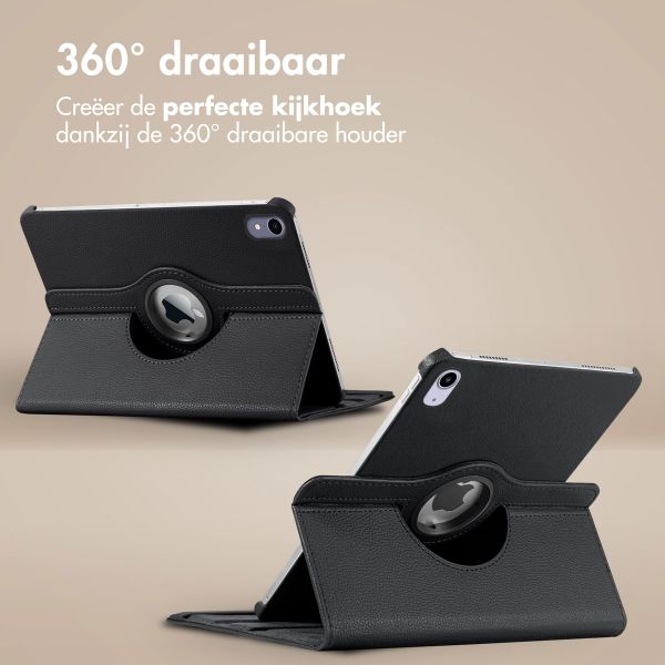 imoshion 360° draaibare Bookcase iPad Mini 7 (2024) / iPad Mini 6 (2021) - Zwart