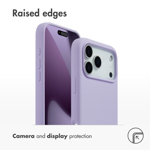 Accezz Liquid Silicone Back Cover with MagSafe Apple iPhone 17 Pro Max - Purple