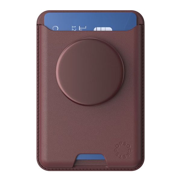 PopSockets PopWallet MagSafe - Oxblood Alum