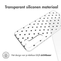 imoshion Design hoesje Samsung Galaxy S23 - Hartjes - Zwart