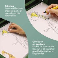 imoshion Reistafel - tablethouder auto - 7 opbergvakken - inclusief 2 kleurplaten - Groen