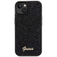 Guess Disco Script Backcover iPhone 15 - Zwart