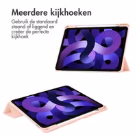 imoshion Trifold Hardcase Bookcase Apple iPad Air 11 inch (2025) M3 / (2024) M2 / Air 5 (2022) / Air 4 (2020) - Roze