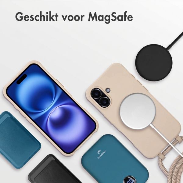 imoshion Color Backcover met afneembaar koord met MagSafe Apple iPhone 16 - Nude