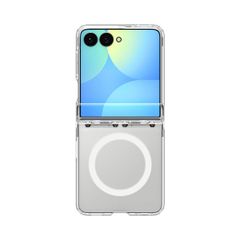Spigen Ultra Hybrid Pro MagFit Backcover Samsung Galaxy Z Flip 8 - Clear / White
