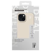 iDeal of Sweden Silicone Case met MagSafe Apple iPhone 17e / 16e / 15 / 14 / 13 - Cloud Dancer