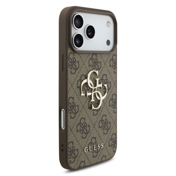 Guess 4G Metal Logo Backcover Apple iPhone 17 Pro - Bruin