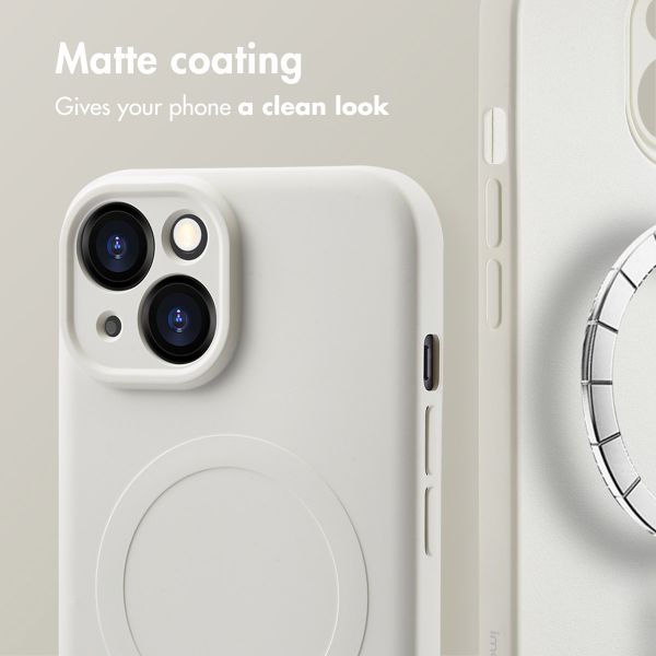 imoshion Colour Back Cover with MagSafe Apple iPhone 15 - Beige