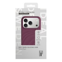 iDeal of Sweden Soft Swirl Silicone MagSafe Case Apple iPhone 17 Pro - Velvet Plum