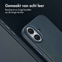 Accezz MagSafe Leather Backcover Apple iPhone 17 - Nightfall Blue