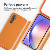 imoshion Siliconen hoesje met koord Samsung Galaxy A54 (5G) - Oranje