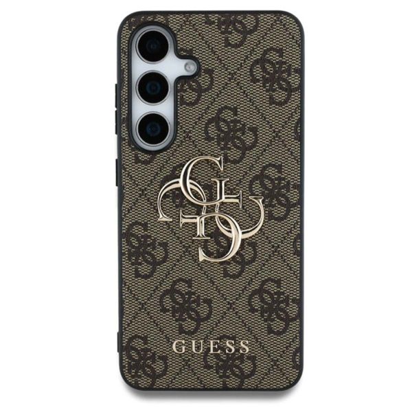 Guess 4G Metal Logo Backcover Samsung Galaxy S25 Plus - Bruin
