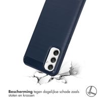 imoshion Brushed Backcover Samsung Galaxy A34 (5G) - Donkerblauw