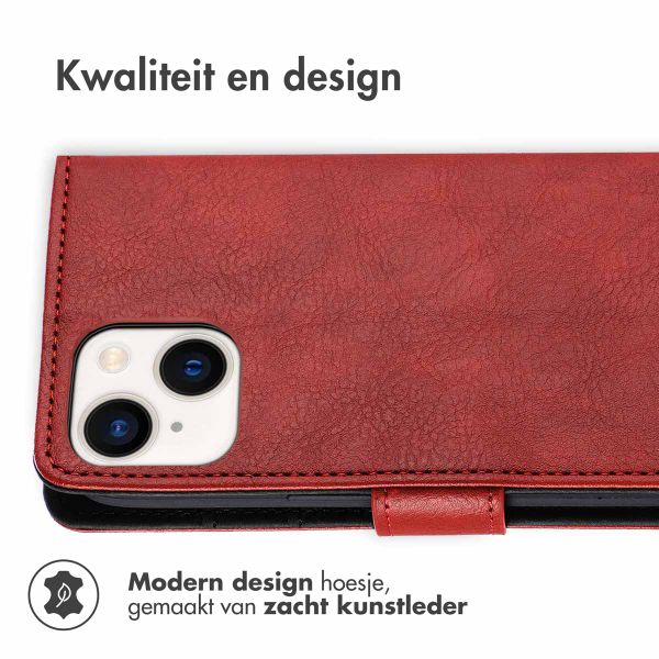 imoshion Luxe Bookcase iPhone 14 Plus - Rood