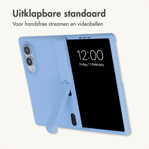 imoshion Color Backcover met Stand Samsung Galaxy Z Fold 8 - Lichtblauw