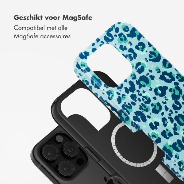 Selencia Vivid Tough Backcover met MagSafe Apple iPhone 16 Pro Max - Wild Spots Light Blue