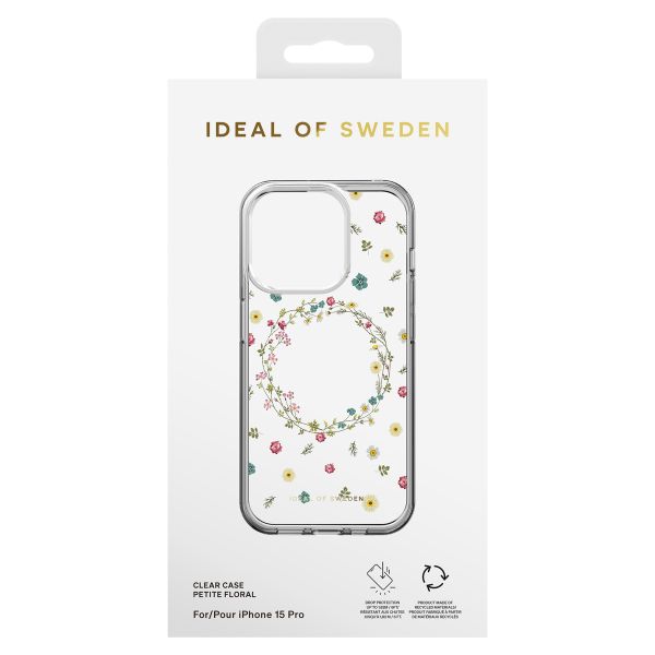 iDeal of Sweden Clear Case iPhone 15 Pro - Petite Floral