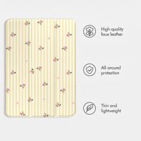 imoshion Design Trifold Case Apple iPad 11 (2025) 11 inch A16 / iPad 10 (2022) 10.9 inch - Garden Stripes