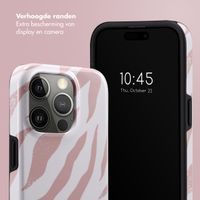 Selencia Vivid Backcover Apple iPhone 15 Pro - Colorful Zebra Old Pink