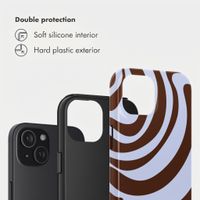 Selencia Vivid Back Cover Apple iPhone 15 - Dream Swirl Chocolate