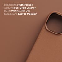 Njorð Collections Genuine Leather Case iPhone 14 Pro - Cognac